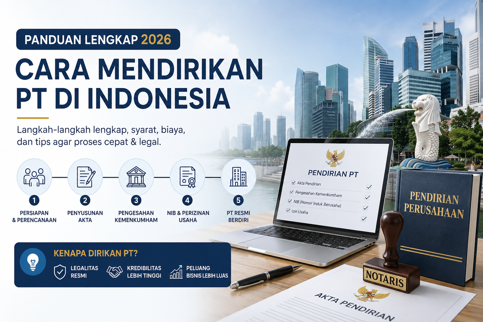 Cara Mendirikan PT di Indonesia: Panduan Lengkap 2026