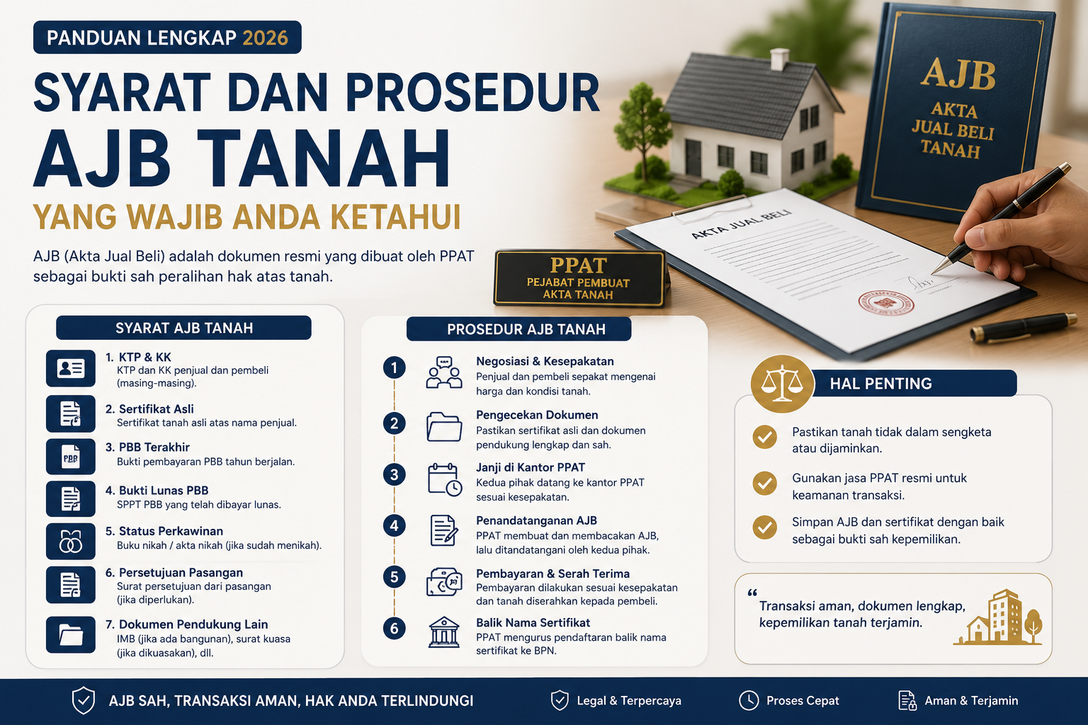 Syarat dan Prosedur AJB Tanah yang Wajib Anda Ketahui