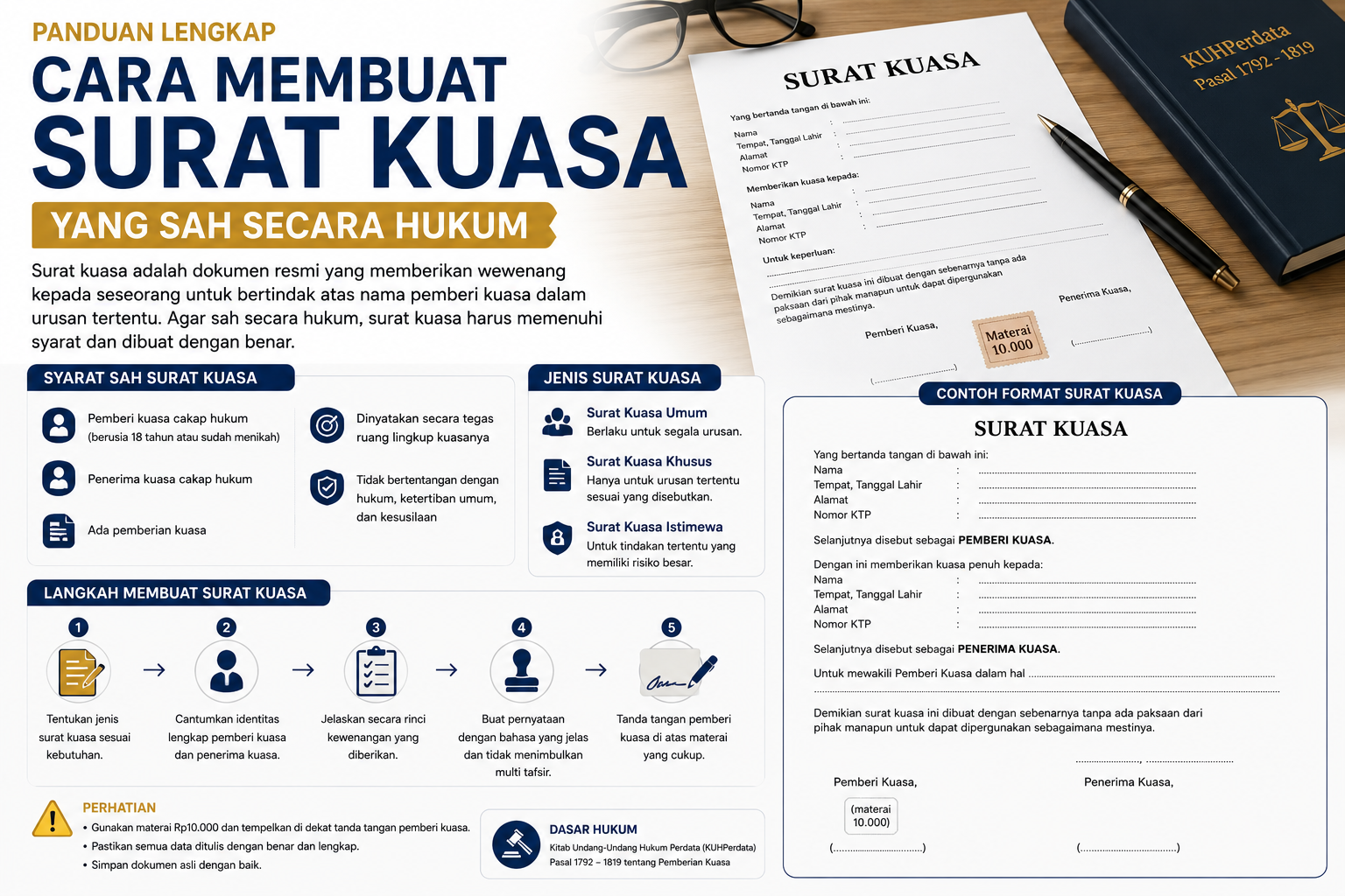Cara Membuat Surat Kuasa yang Sah Secara Hukum
